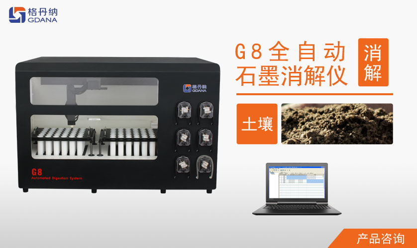 G8全自動石墨消解儀對土壤中Cd、Cr、Cu、Pb、Ni、Zn金屬的消解